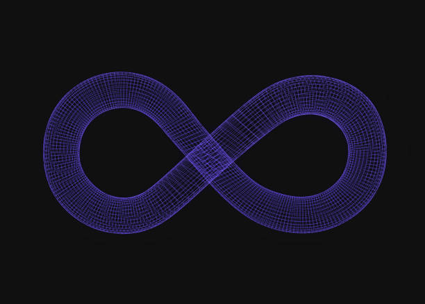istock Meshy infinity sign or symbol, 3d rendered 1366294935