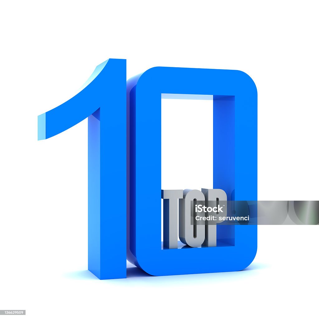 top 10 - Lizenzfrei Zahl 10 Stock-Foto