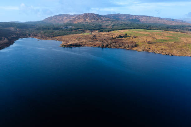 istock High angle view of a Scottish loch on a winter day 1366296585