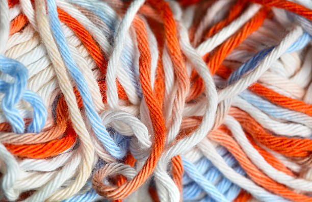 istock Close up photo of yarn 136629880