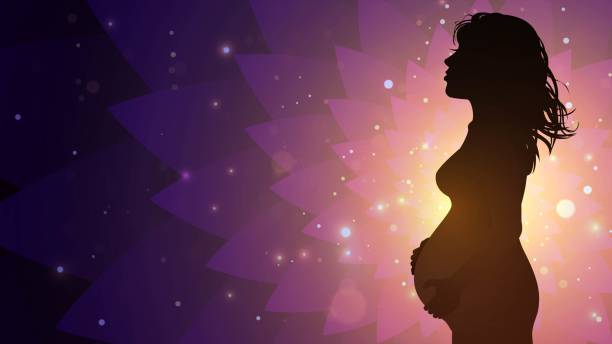 istock Silhouette of a pregnant woman 1366299441