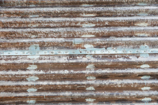 istock Metal sheet or metal panel wall background 1366302672