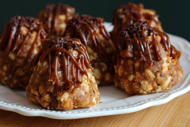 istock cakes on a plate close-up, sweet dessert 1366308885