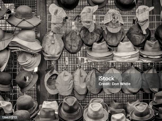London England Stock Photo - Download Image Now - Collection, Cap - Hat, Hat