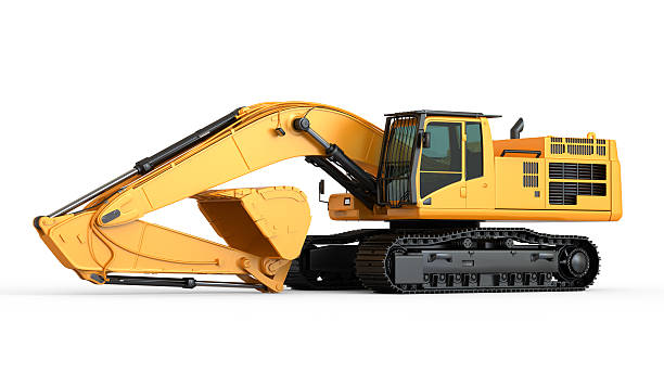 istock CAT 390D L Hydraulic Excavator isolated 136631195