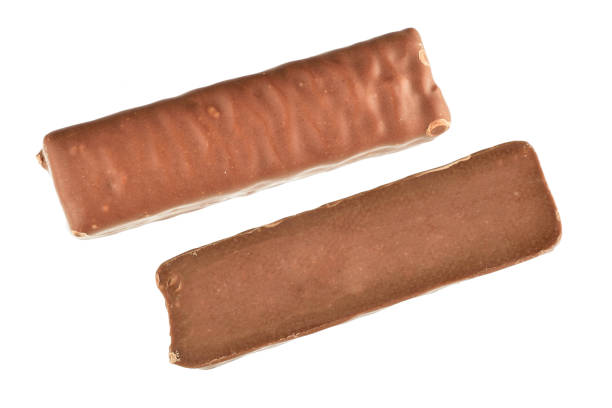 istock Caramel Chocolate Bar Isolated on White Background with Clipping Path 1366318035