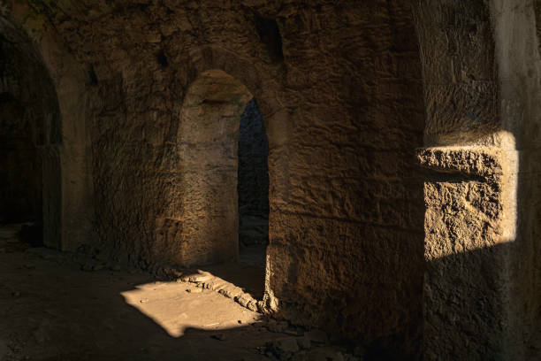 istock interior of a dungeon of some ancient ruins 1366324205