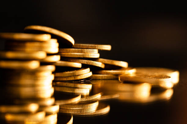 istock Gold and Copper Coins, Investment Value 1366325180