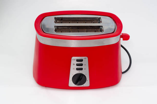 istock Used toaster isolated on white background. 1366327829