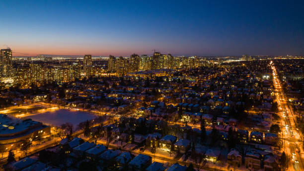 istock North york skyline at night,Toronto Canada 1366332591
