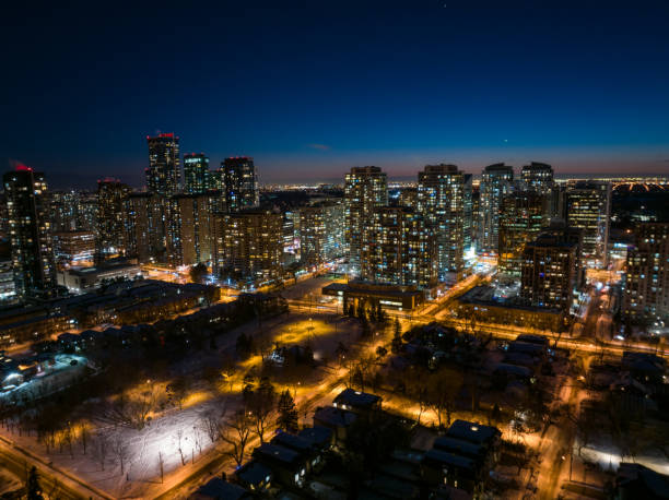 istock North york skyline at night,Toronto Canada 1366333165