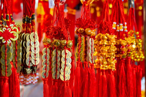 istock Various shapes, Chinese New Year, traditional ornaments 1366337326