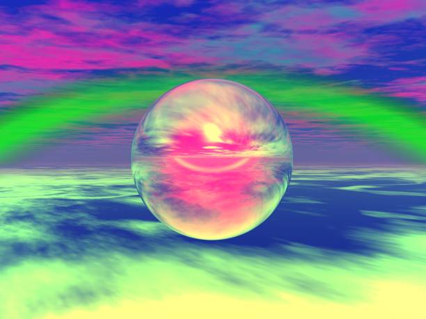 istock Fantastic landscape of Sphere and Sky 1366339699