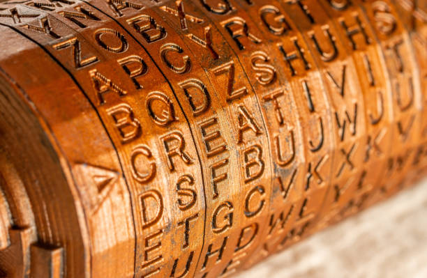 Rubber stamps creating the word note.