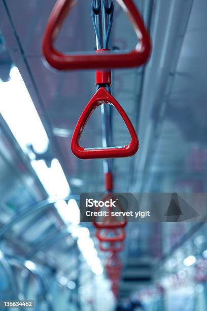 Handle In Subway Train Stock Photo - Download Image Now - Strap, Balance, Bus