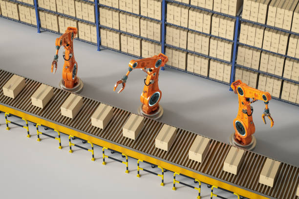 istock robot assembly line in  factory 1366345249