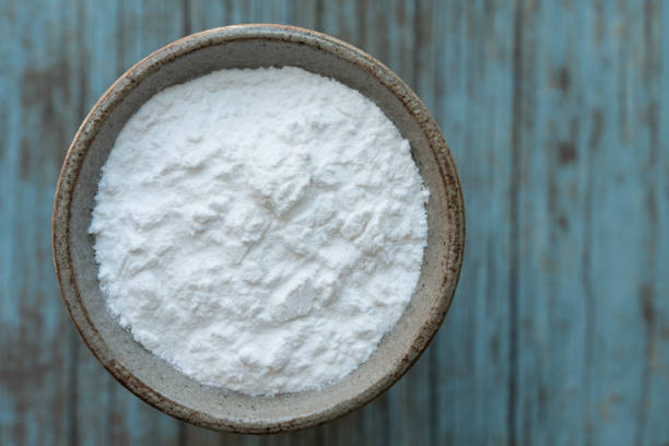 Arrowroot Powder in a Bowl stock photo