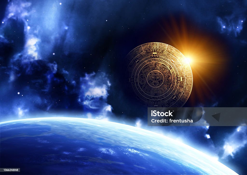 Maya prophecy - Foto stock royalty-free di Calendario maya