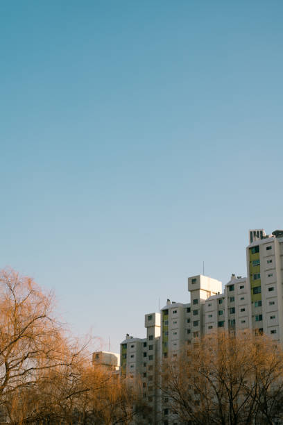 istock Modern apartment building in Seoul, Korea 1366359573
