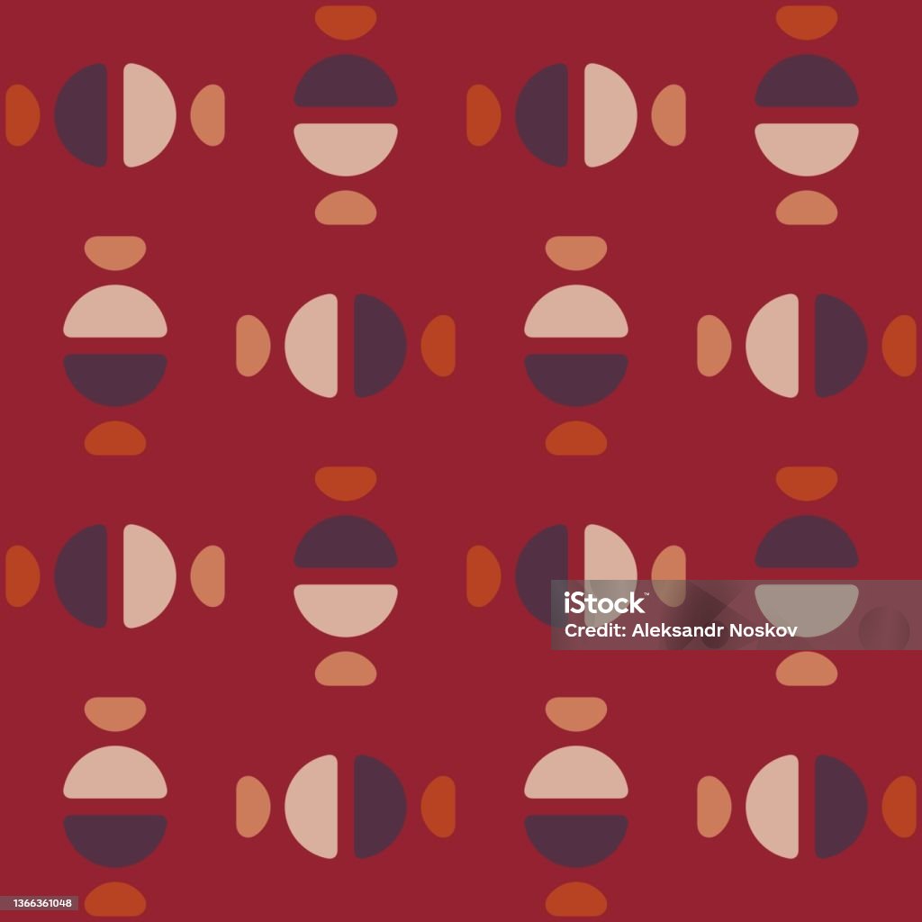 Abstract Pattern Rounded Rounded Abstract Seamless Pattern Accent For Any Surfaces Stock ...