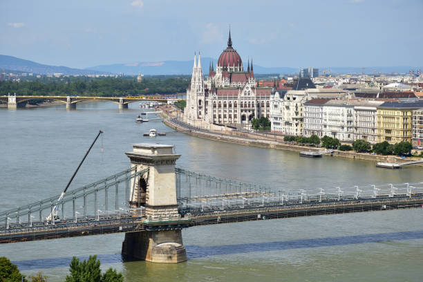 istock The chain bridge in Budapest city, Hungary 1366366888