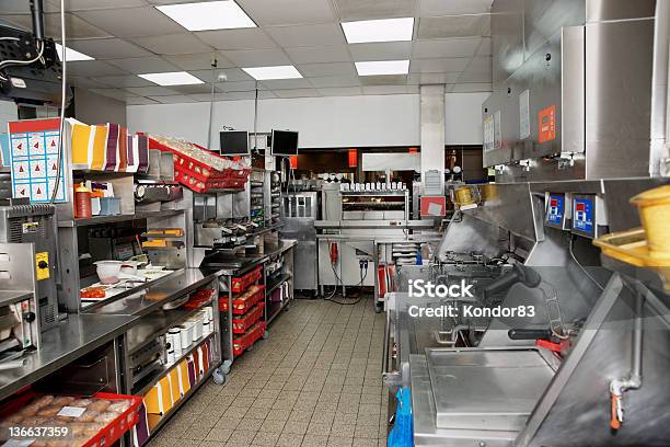 Fast Food Restaurant Stockfoto und mehr Bilder von Schnellimbiss - Schnellimbiss, Innenaufnahme, Niemand