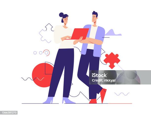 Vector Outline Illustration On The Subject Of Management Finance Solutions Optimization Editable Stroke Stock Illustration - Download Image Now