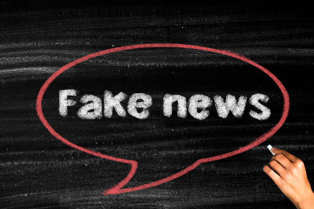 istock Fake news banner on chalkboard 1366381963