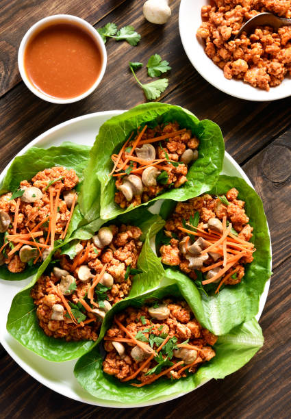 istock Asian minced meat lettuce wraps 1366393036
