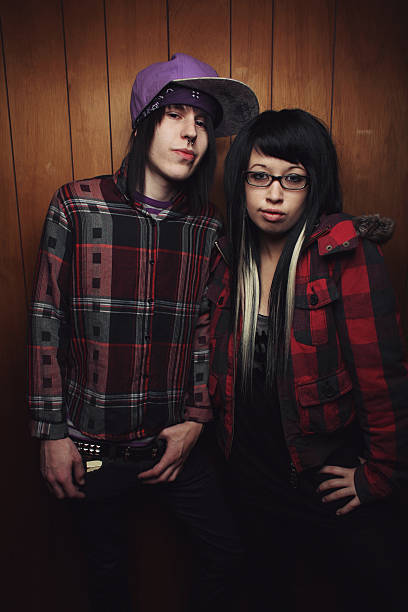 istock boy and girl in flannel 136639527