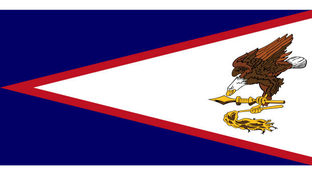 nationalflagge von amerikanisch-samoa eps-datei - amerikanisch-samoa flagge vektor-datei - samoa stock-grafiken, -clipart, -cartoons und -symbole