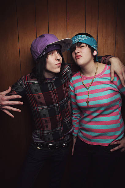 istock Young Scene Kids Acting Tough 136640135