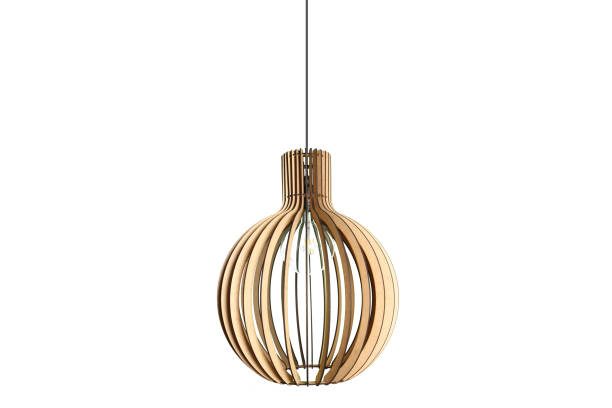 istock CNC Laser Wooden Pendant Lamp 1366402072