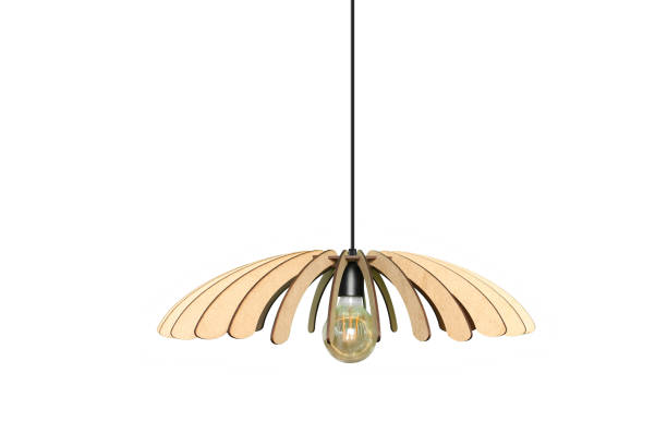 istock CNC Laser Wooden Pendant Lamp 1366402086