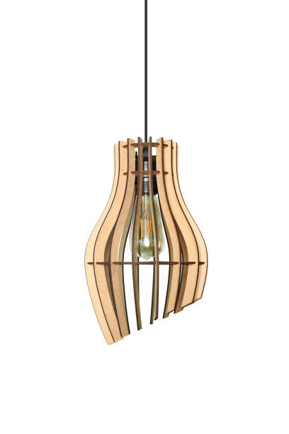 istock CNC Laser Wooden Pendant Lamp 1366402145