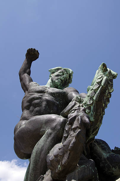 istock Bronze statue at Citadel Fortress, Gellert Hill, Budapest, Hungary 136640320