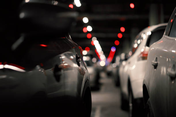 istock underground parking lot - beware of car thieves. 1366407840
