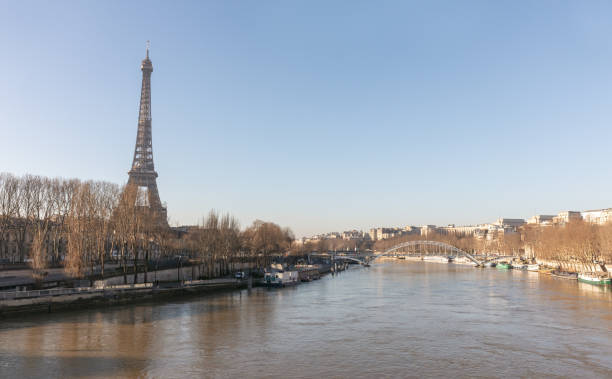 istock Eiffel Tower and river Seine in Paris, France. 1366409033