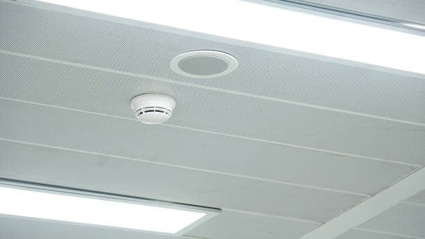 istock The flat has smoke detectors placed on the roof. 1366410622
