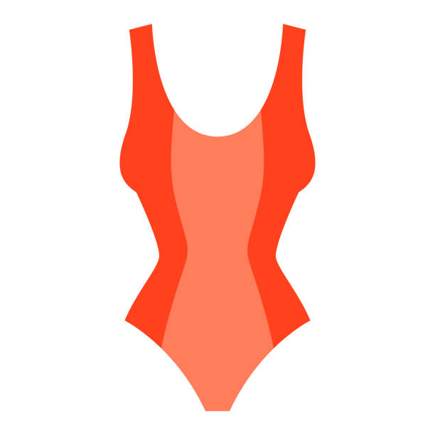 иллюстрация пляжных купальников бикини. летний образ для отдыха или отпуска. - retail lingerie shopping happiness stock illustrations