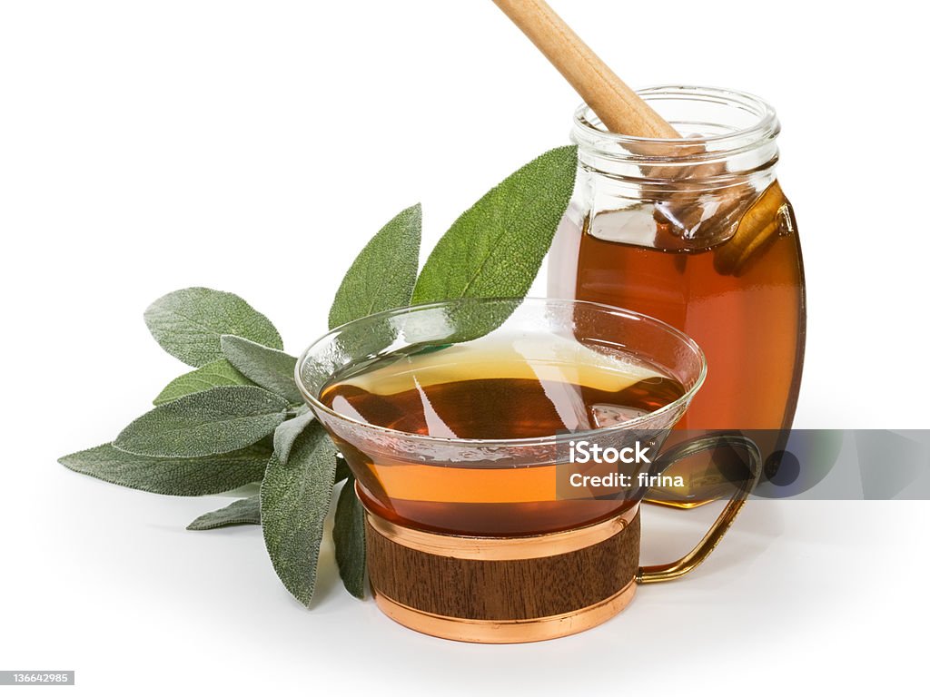 Травяной чай Sage - Стоковые фото Альтернативная медицина роялти-фри