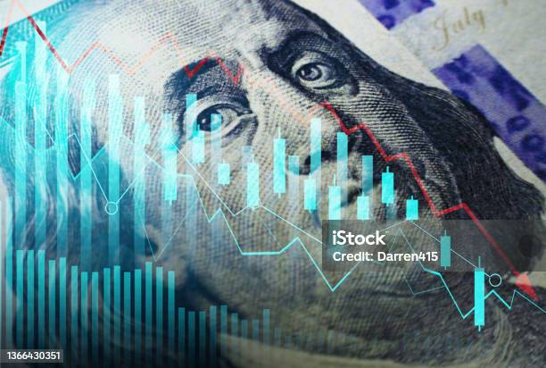 Investments Crashing Do To Mass Sell Off In All Markets From Fear Of The Unknown Stock Photo - Download Image Now