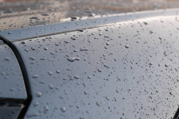 istock Drops of water on the car after wash. 1366432015