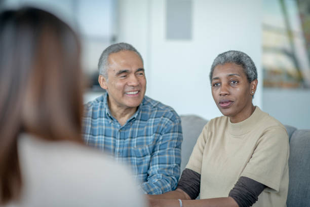 istock Senior Couple in Counseling 1366433177