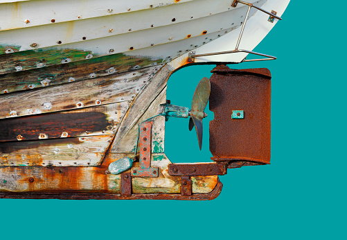 Camaret Sur Mer, France – September 09, 2014: The shipwrecks in Camaret-Sur-Mer, French Atlantic coast