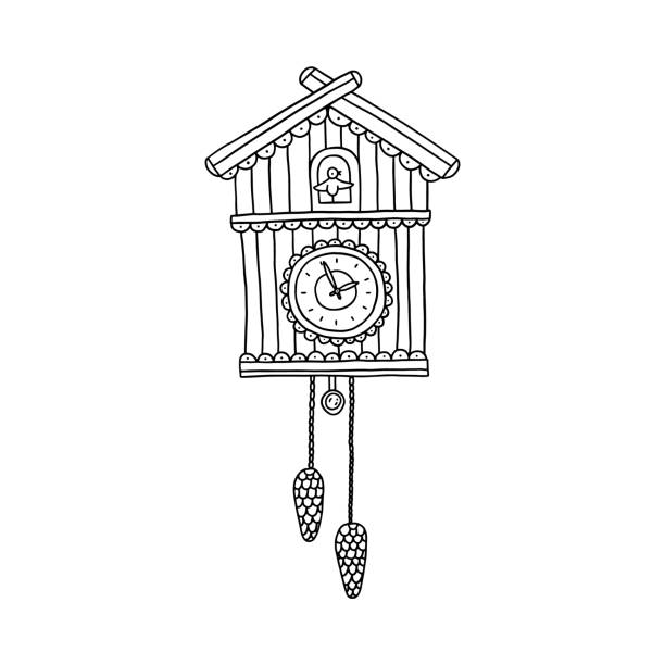 120 Cuckoo Clock Drawing Illustrations & Clip Art - iStock