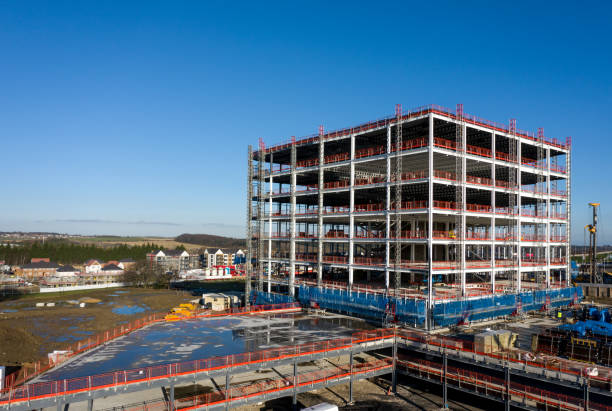 istock A new build skyscraper building surrounded by scaffolding 1366438650