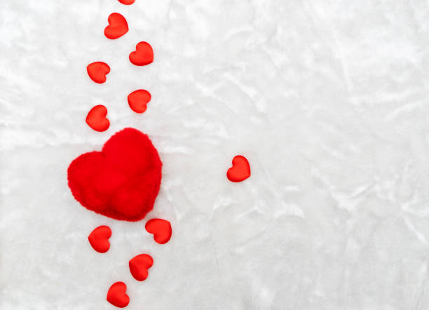 istock Red hearts on a white background. The view from the top. Pattern. valentine's day. Background.Texture 1366438728