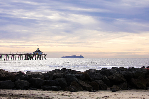 The Pier at Imperial Beach  at sunset