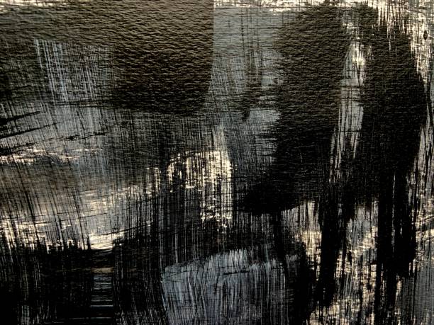 istock Black and Gray Grunge Brush Strokes 1366444319
